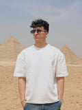 Boxy-fit Plain T shirt White
