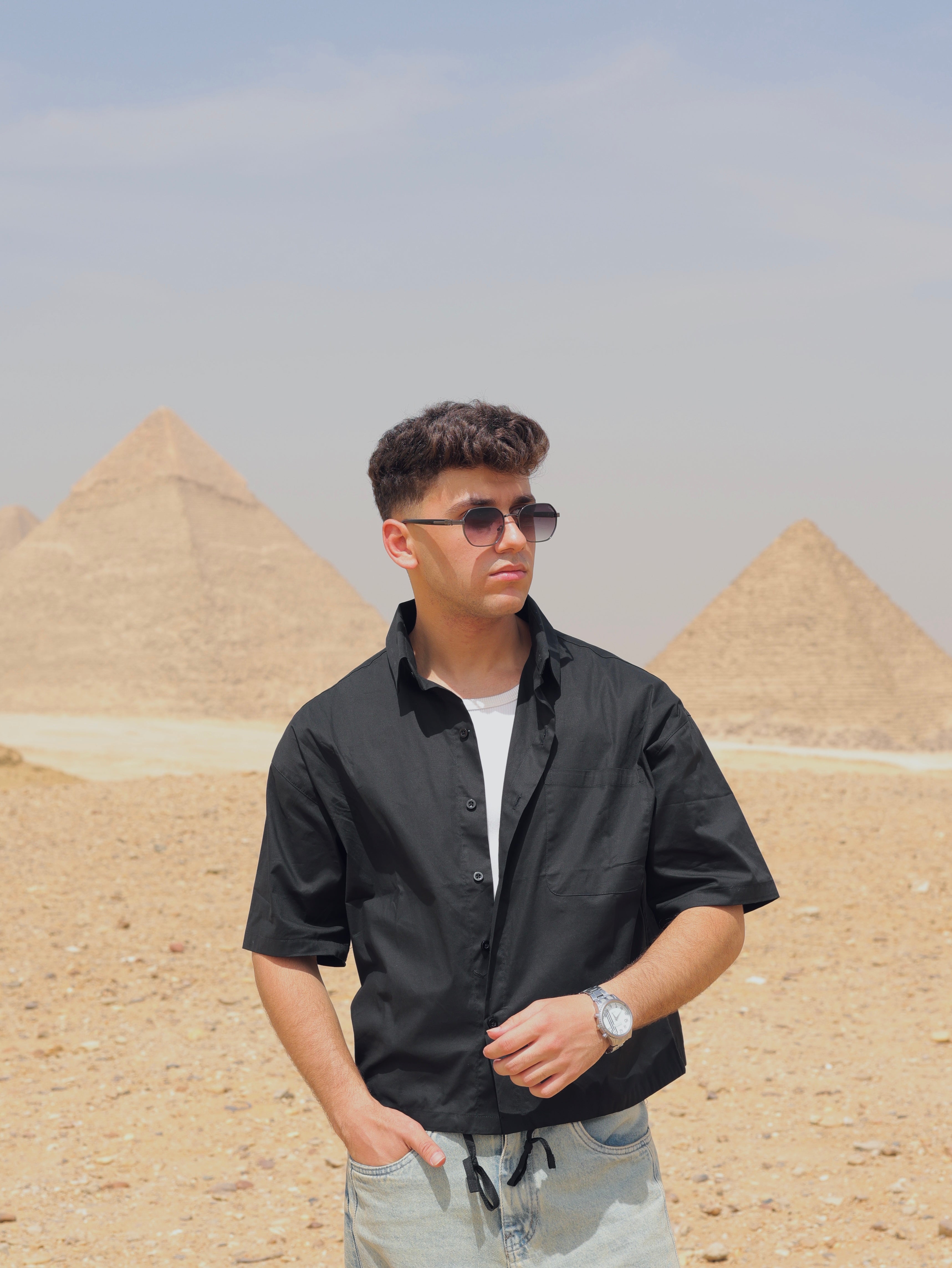 Boxy-fit Shirt Black