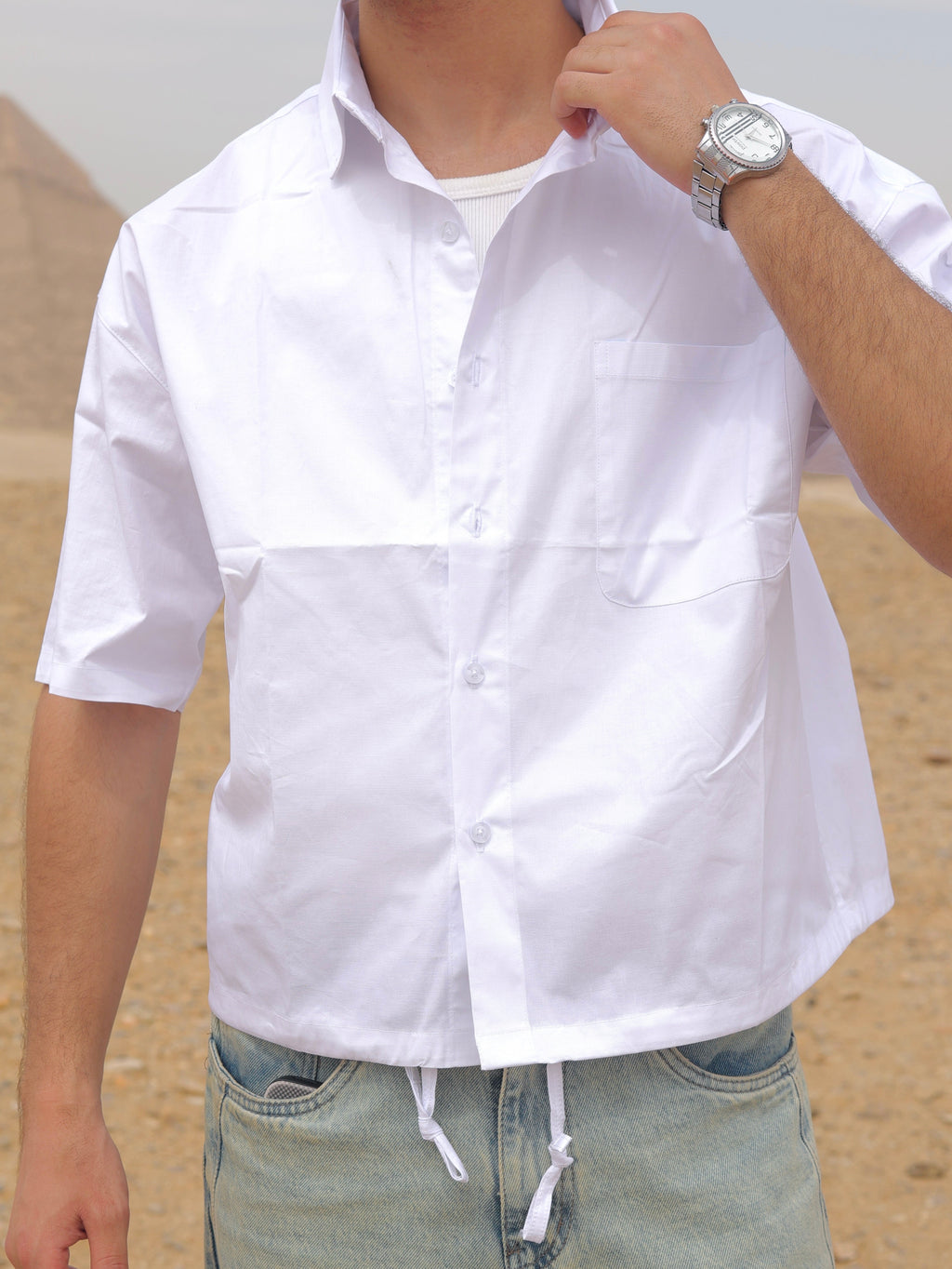 Boxy-fit Shirt White