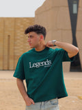 Boxy-fit T shirt Green