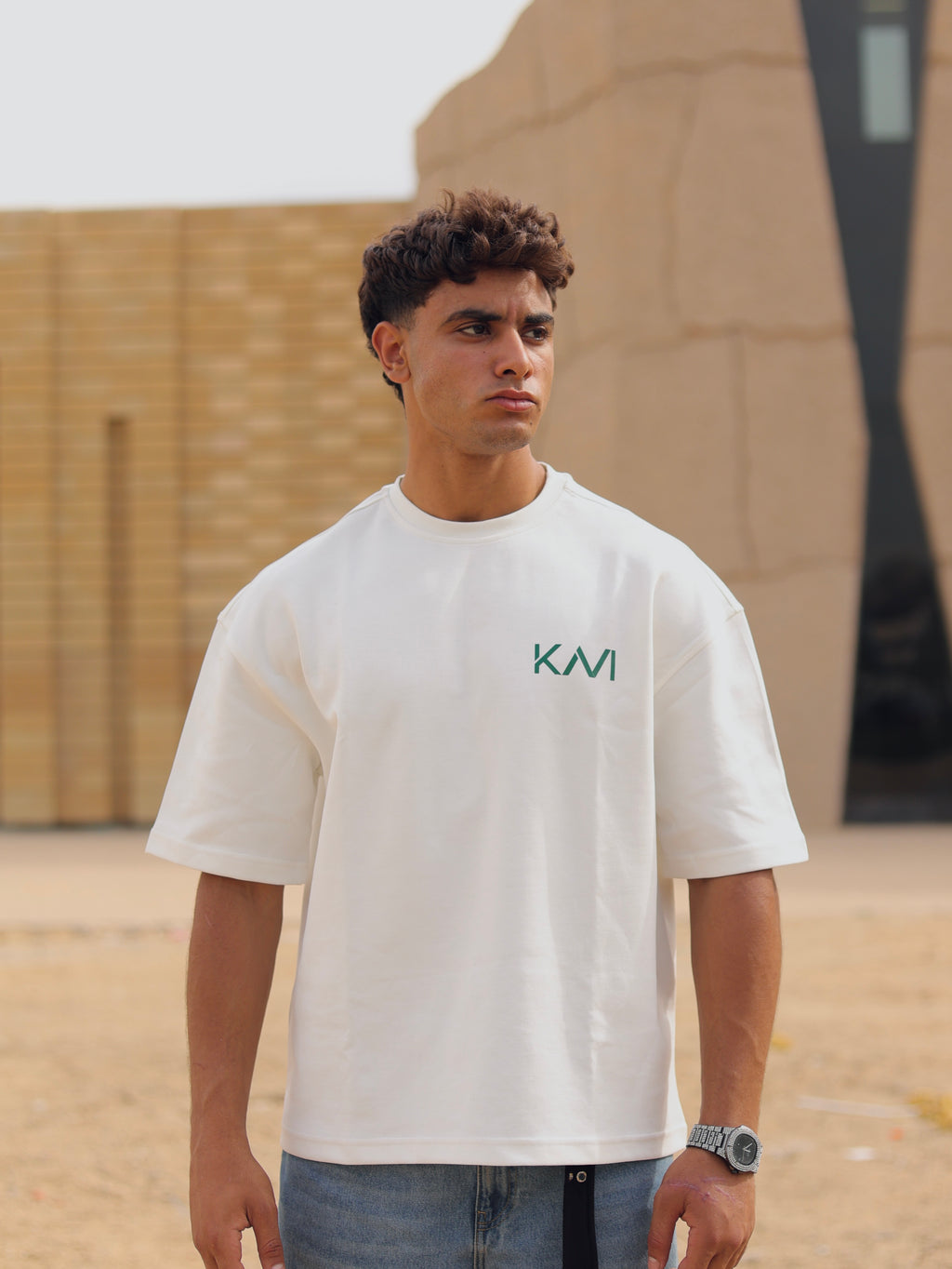 Boxy-fit T shirt White