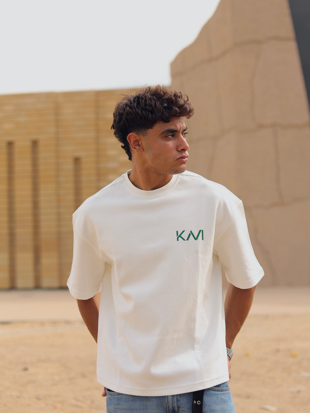 Boxy-fit T shirt White