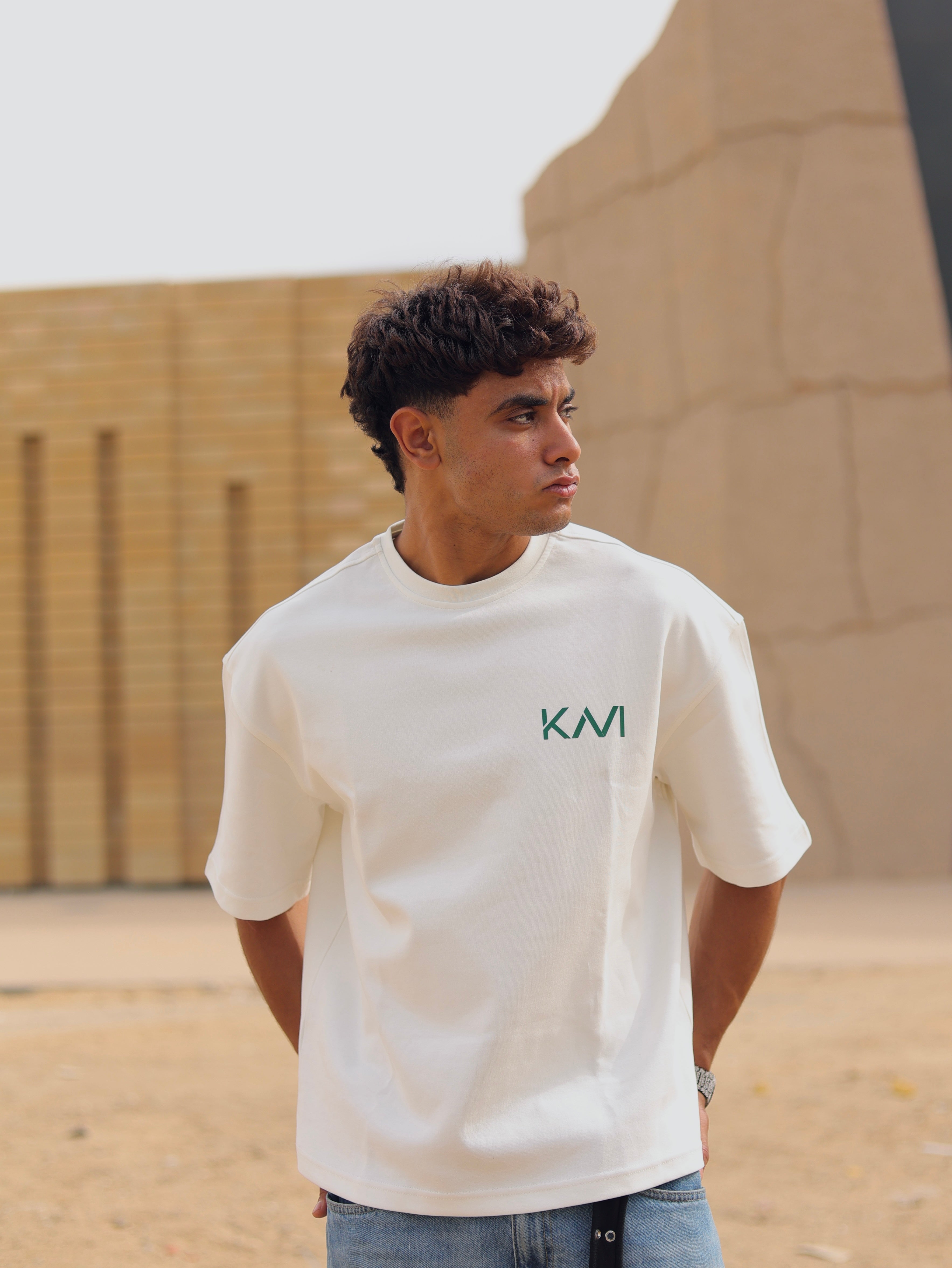 Boxy-fit T shirt White