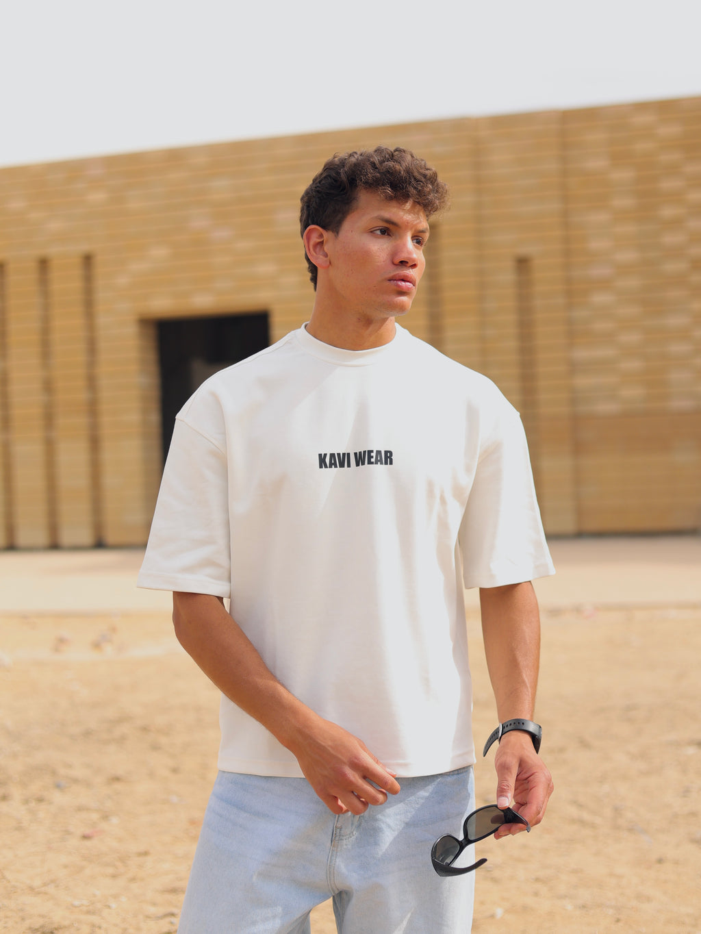 Boxy-fit T shirt White