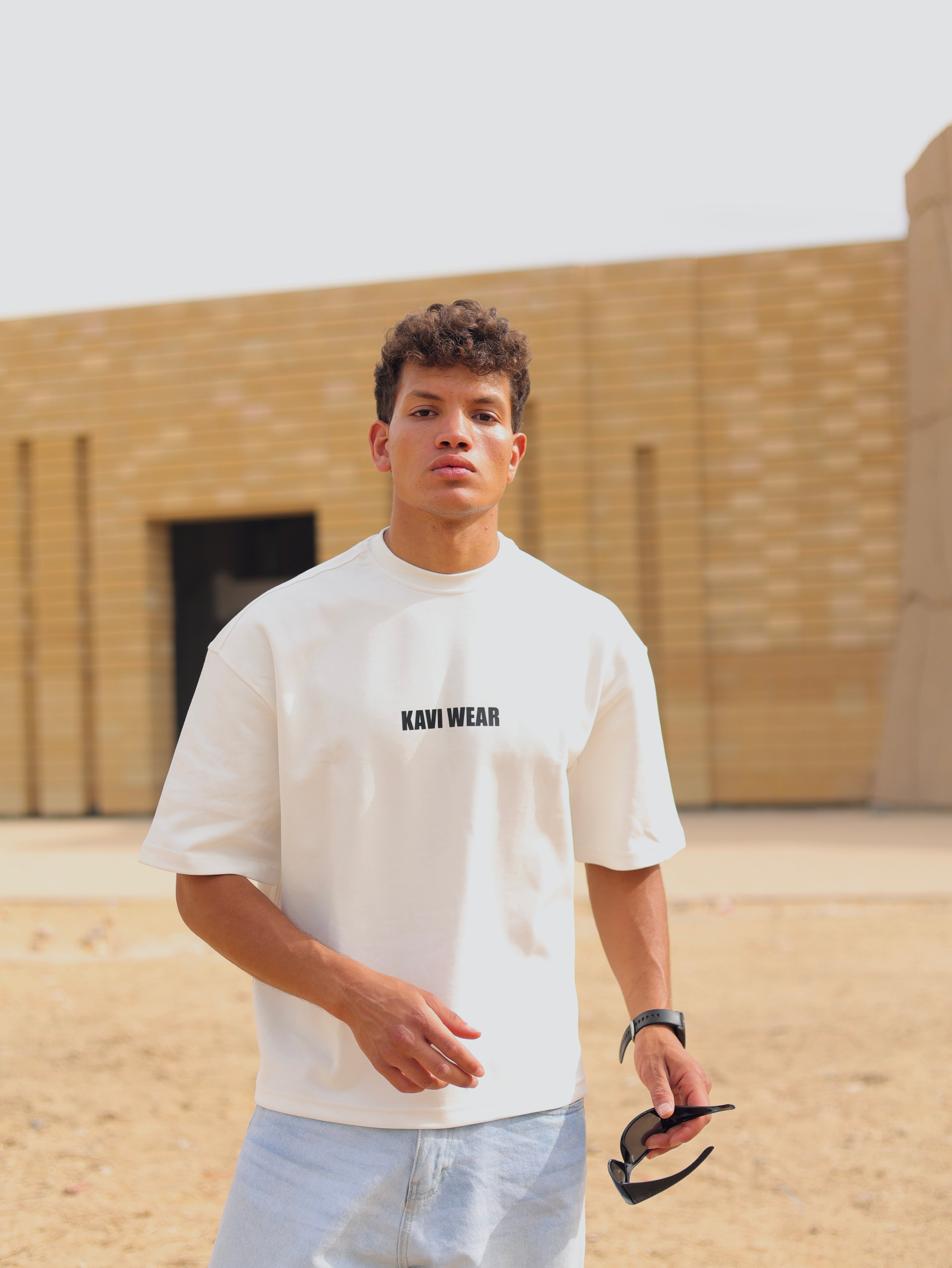 Boxy-fit T shirt White