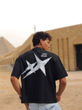 Boxy-fit T shirt Black