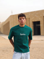 Boxy-fit T shirt Green