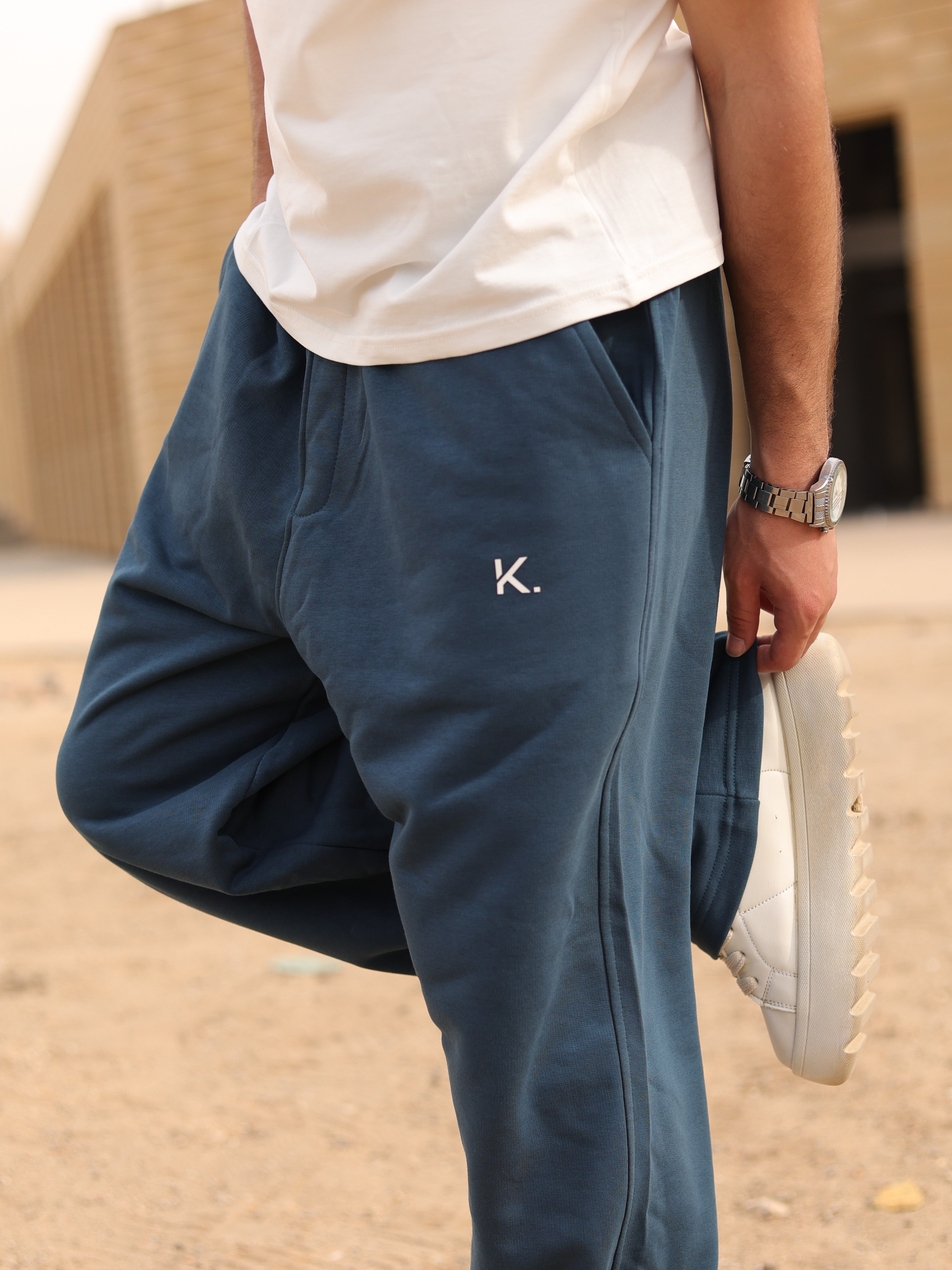 Kavi Sweatpants Petrol Blue