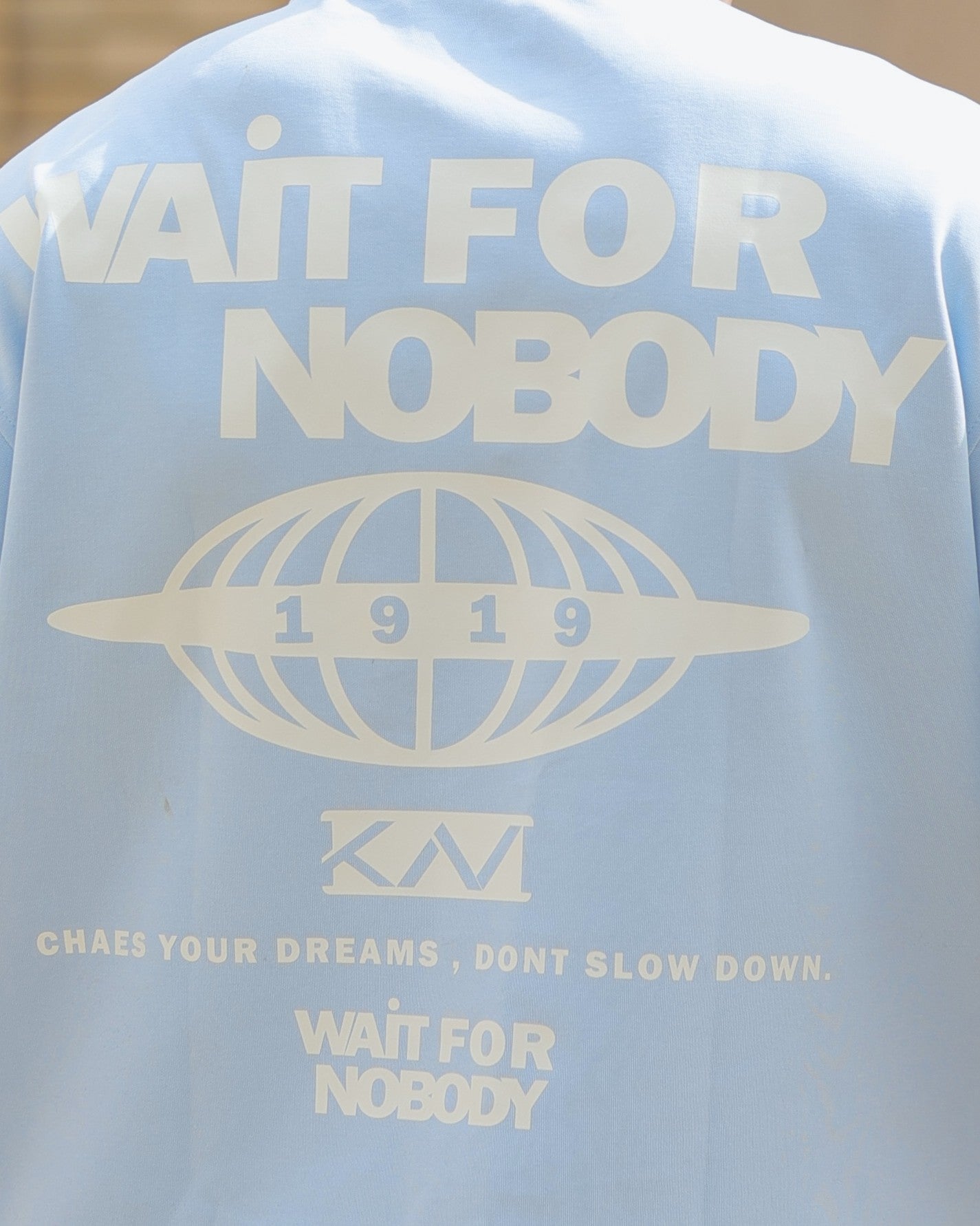 Boxy-fit T shirt Baby Blue