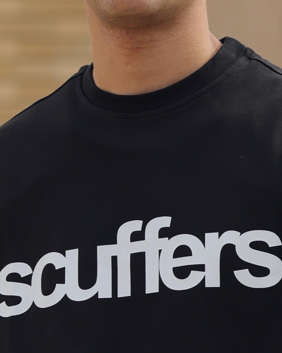 Boxy-fit T shirt Black
