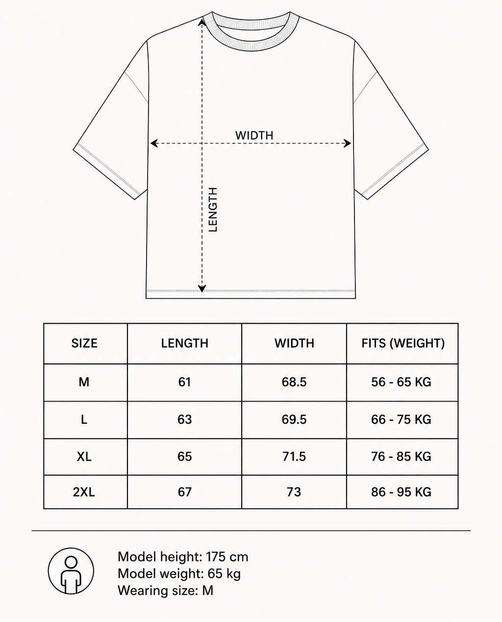 Boxy-fit Plain T-Shirt Black
